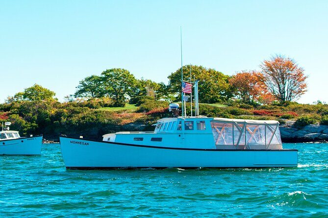 Maine Fall Foliage Private Lobster Boat Cruise with Local Drinks - Lighthouse viewing: Portland Head Light, Ram Island Light, and the rest of the chain