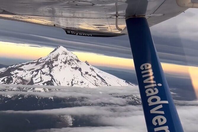 Mt. Hood & Multnomah Falls Air Tour by Envi Adventures - Mount Hood National Forest: where the ground texture changes