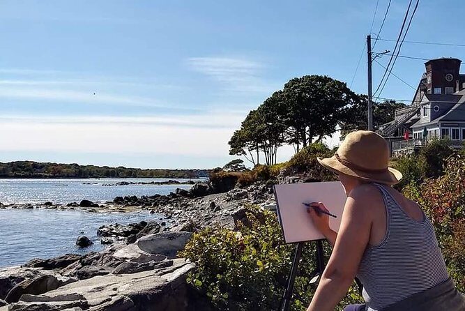 Paint Outdoors in Portland, Maine - Fort Williams Park to your painting spot: how the day unfolds
