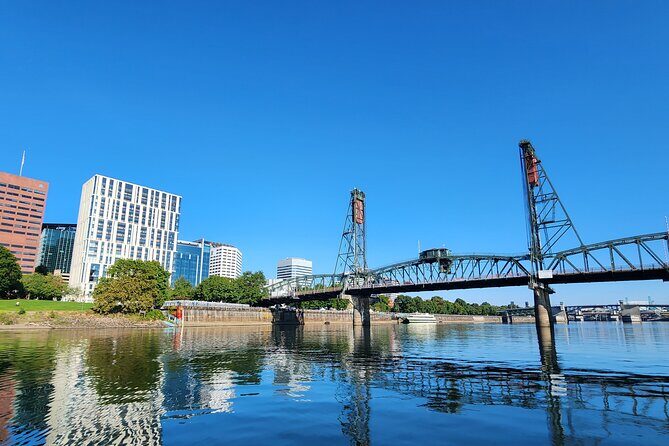 Portland's Ultimate 12 Historic Bridges' Scenic Boat Tour - Ross Island to Tilikum: two very different kinds of bridge engineering