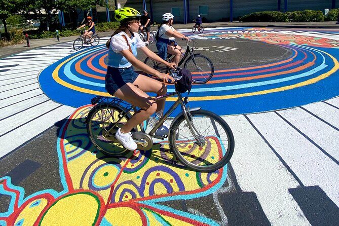Viator Exclusive: Street Art of Portland 2-Hour Bike Tour - Taylor Electric Building: when a canvas keeps changing
