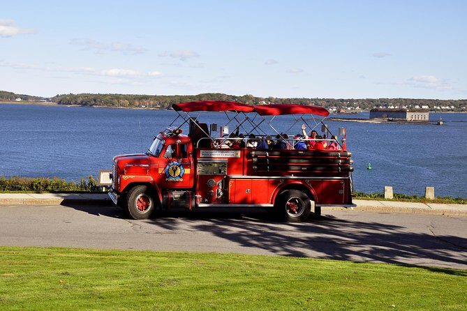 Vintage Fire Truck Sightseeing Tour of Portland Maine - Getting oriented from 180 Commercial St on a classic engine